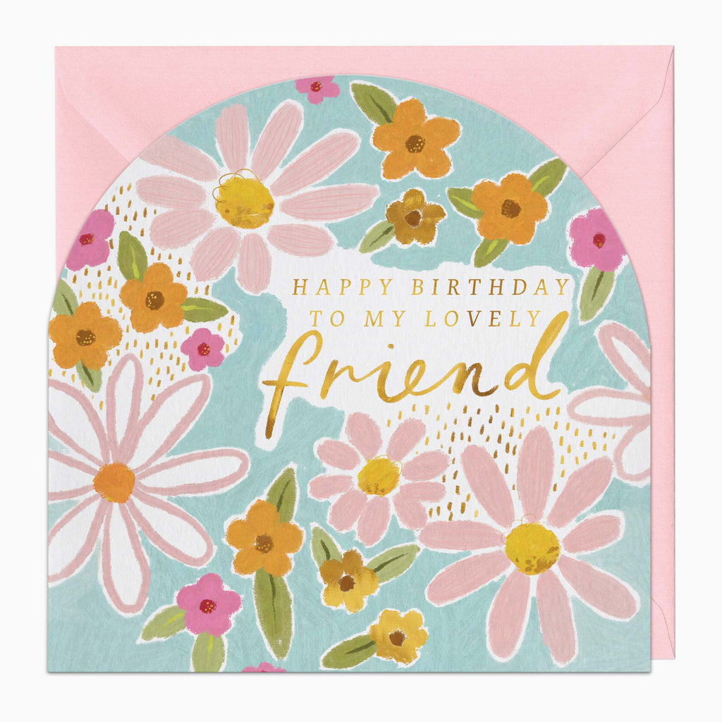 Greeting Card-G499 - Lovely Friend Arch Birthday Card-Whistlefish