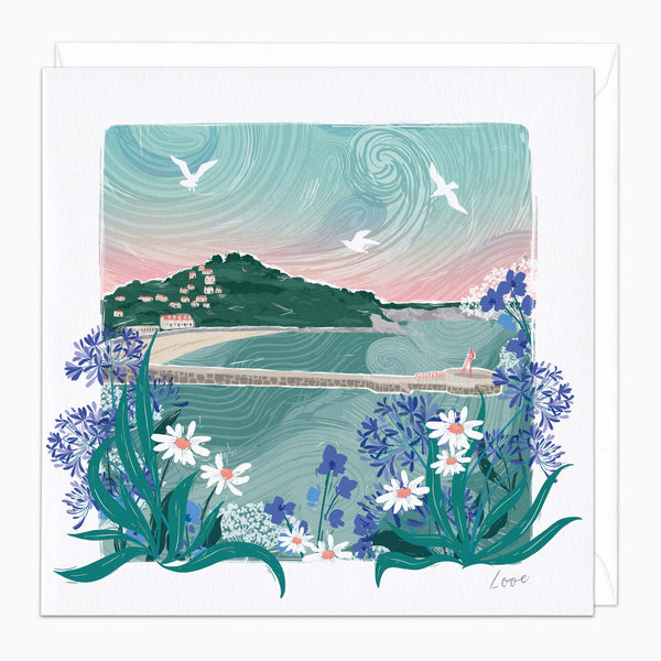 Greeting Card-G583 - Looe Art Card-Whistlefish