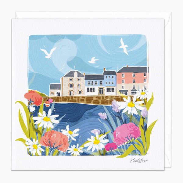 Greeting Card-G585 - Padstow Art Card-Whistlefish