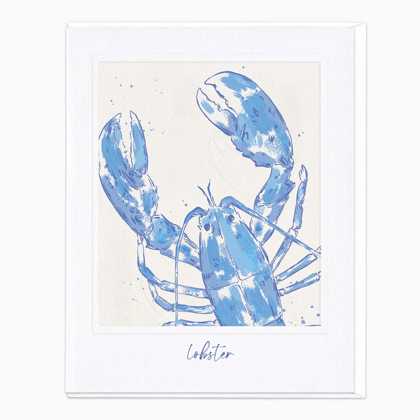 Greeting Card-G615 - Beneath The Waves Lobster Card-Whistlefish