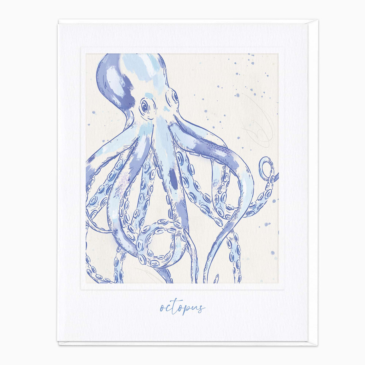 Greeting Card-G620 - Beneath The Waves Ocotpus Card-Whistlefish