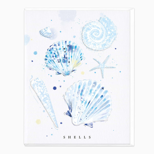 Greeting Card-G624 - Marine Whispers Shells Card-Whistlefish