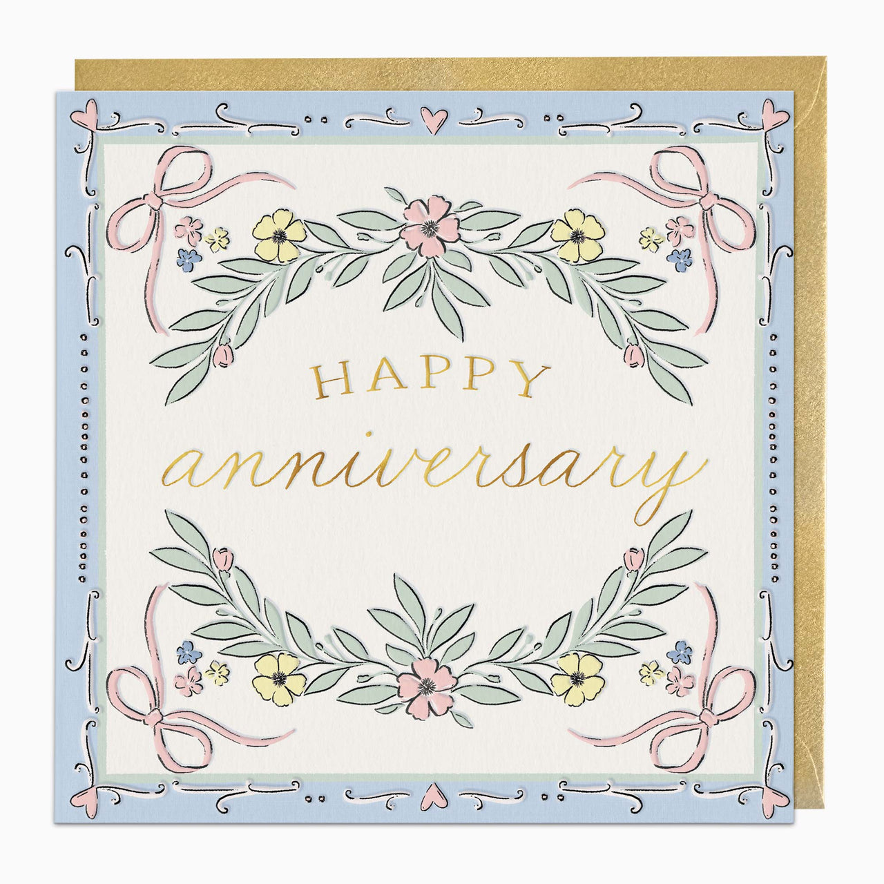 Greeting Card-H011 - Regal Anniversary Card-Whistlefish