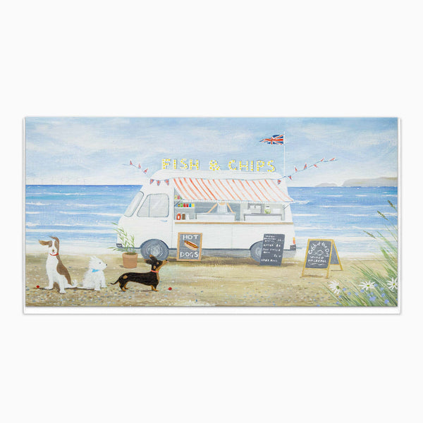 Greeting Card-H105 - First In Line Art Card-Whistlefish