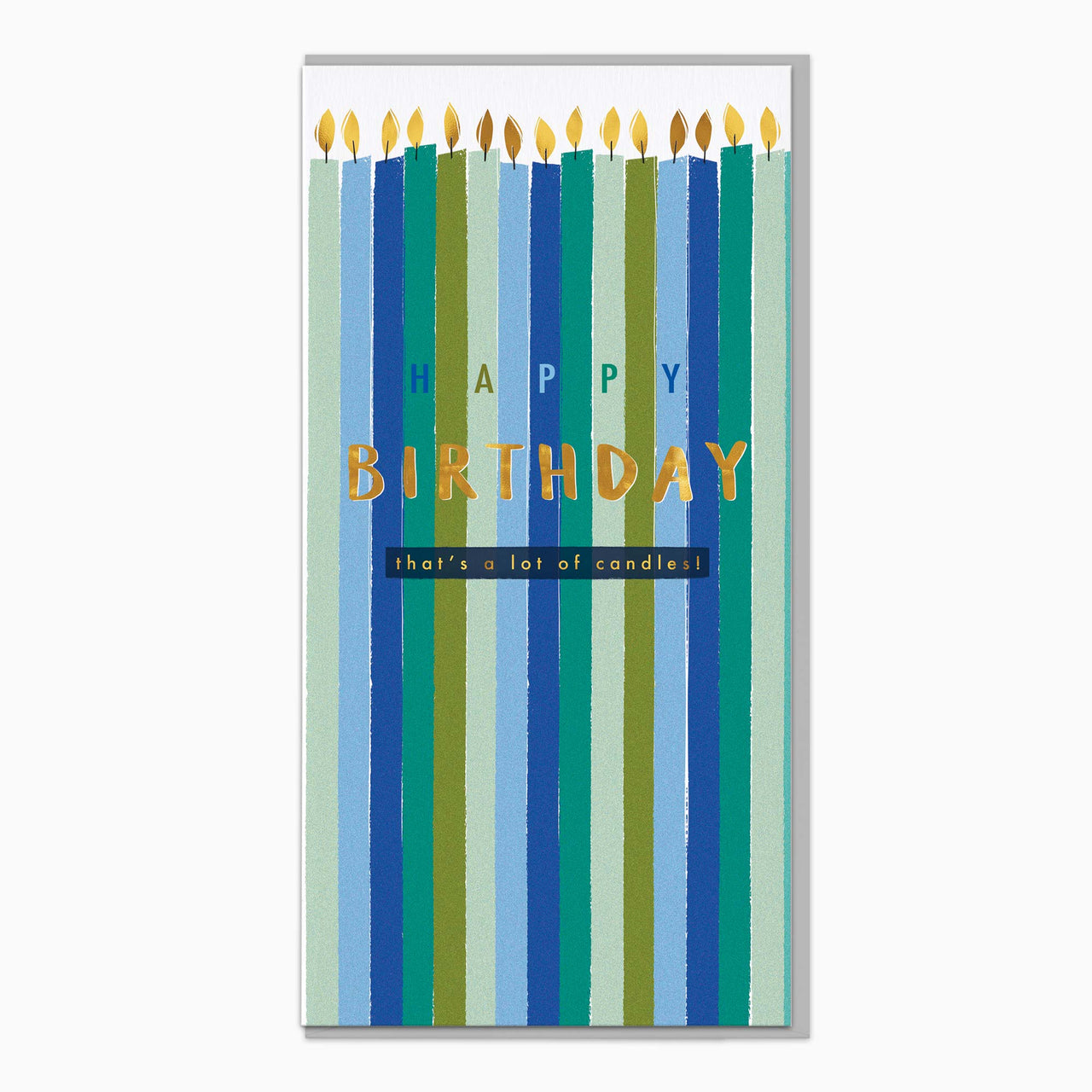 Greeting Card-H110 - Tall Candles Birthday Card-Whistlefish