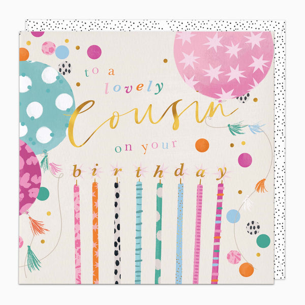 Greeting Card-H161 - Cousin Birthday Card-Whistlefish