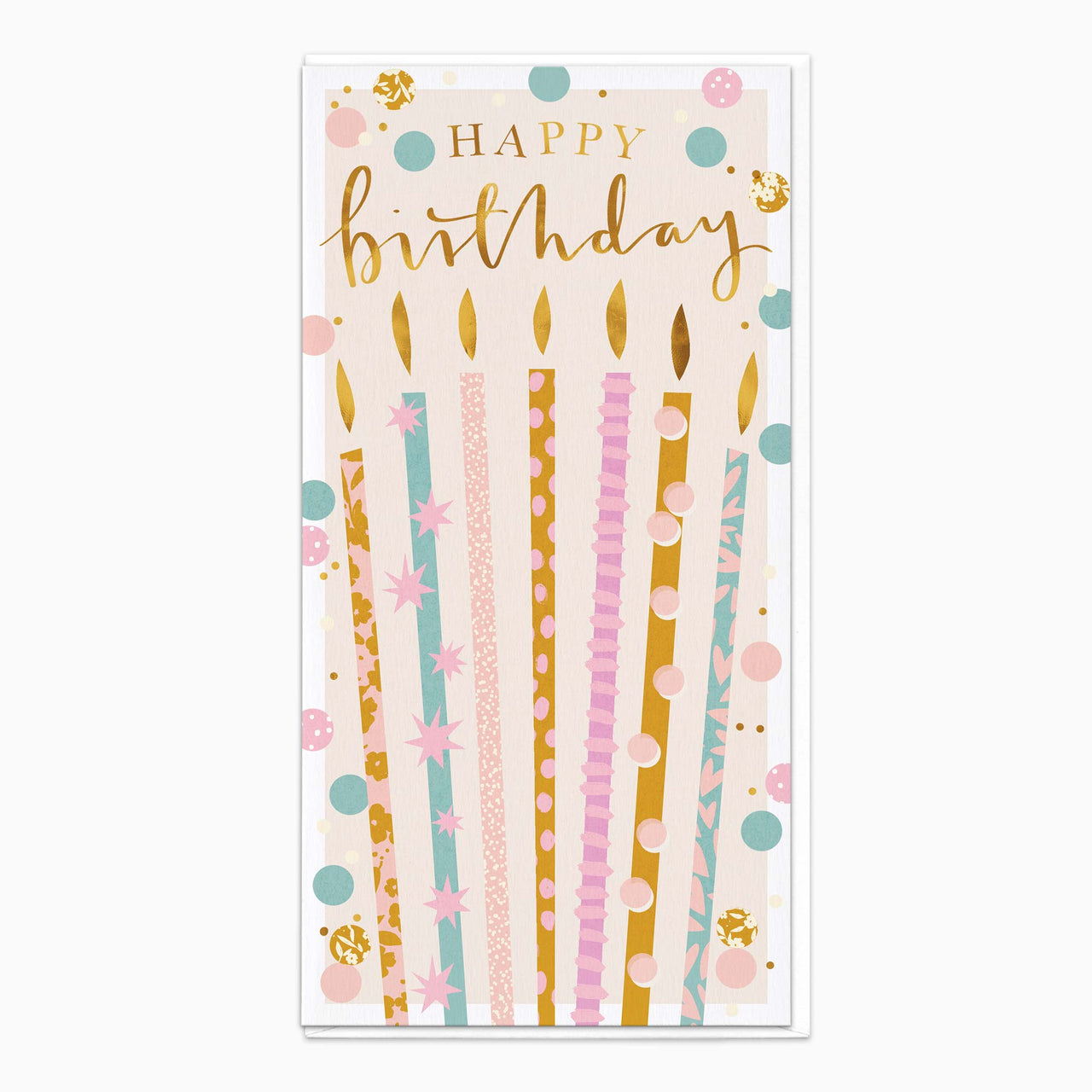Greeting Card-H181 - Tall Candles Birthday Card-Whistlefish
