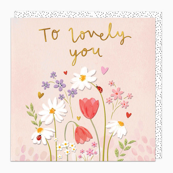 Greeting Card-H194 - Tulips Lovely You Card-Whistlefish