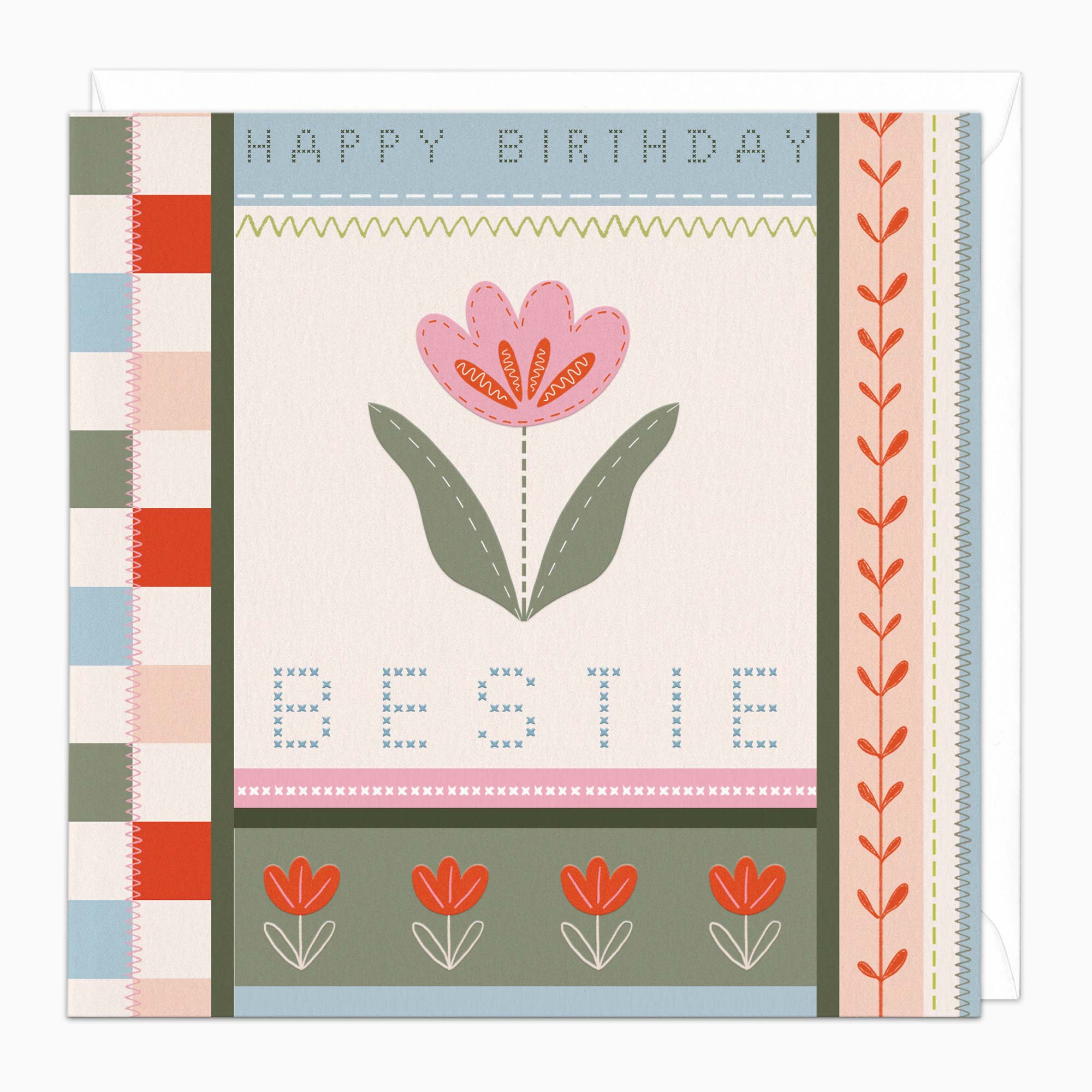 Greeting Card-J081 - Bestie Birthday Card-Wildfish