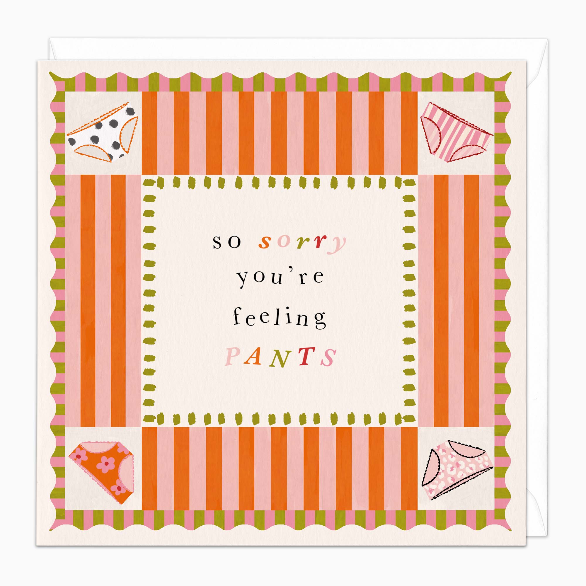 Greeting Card-J091 - Feeling Pants Card-Wildfish