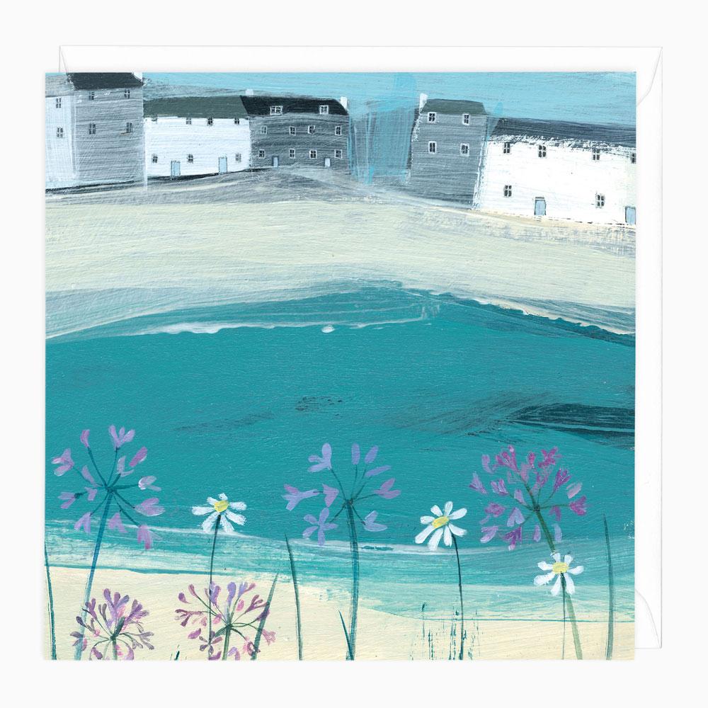 Greeting Card-W268 - Agapanthus Art Card-Hannah Cole