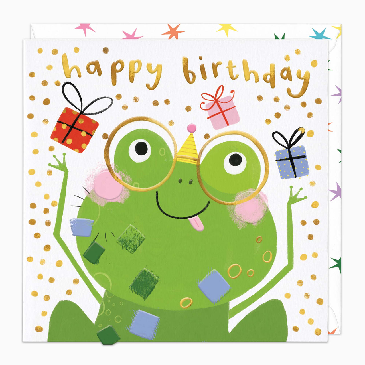 Greeting Card-H248 - Froggy Birthday Card-Whistlefish