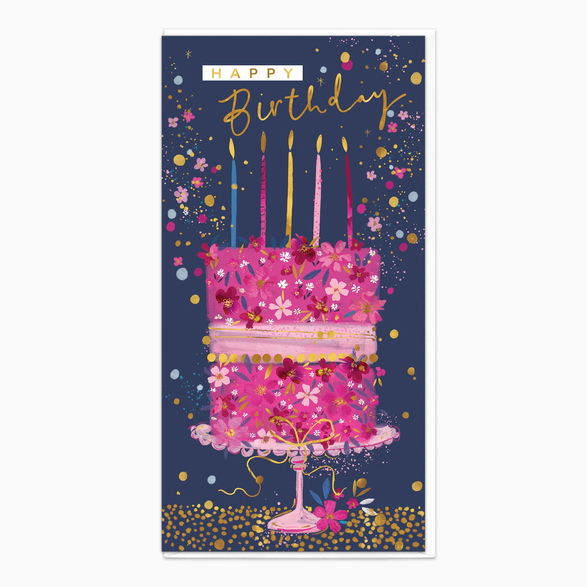 H359 - Floral Cake Birthday Card