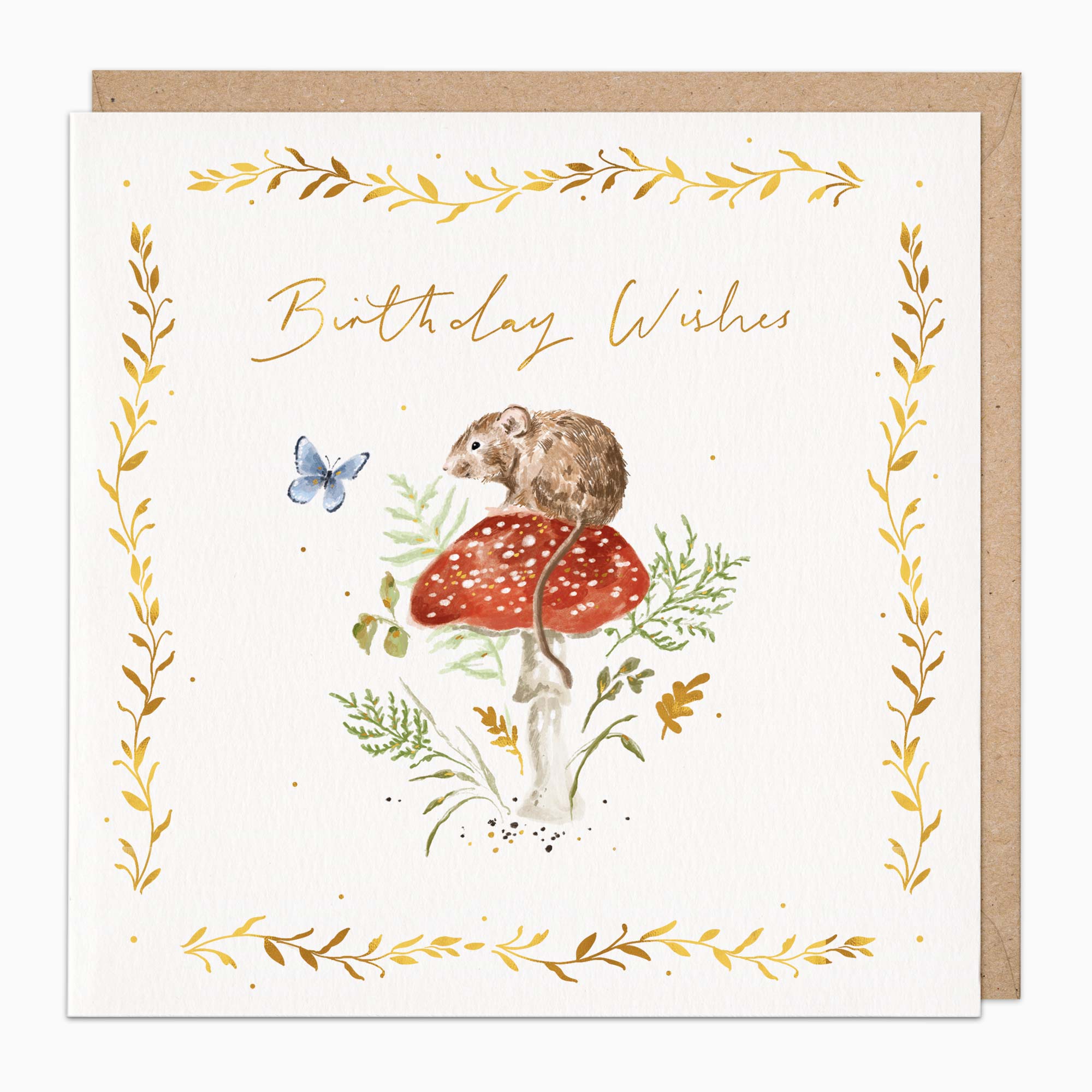 H367 - Woodland Mouse Birthday Card