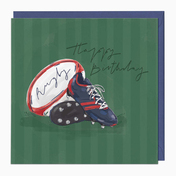 H386 - Rugby Birthday Card
