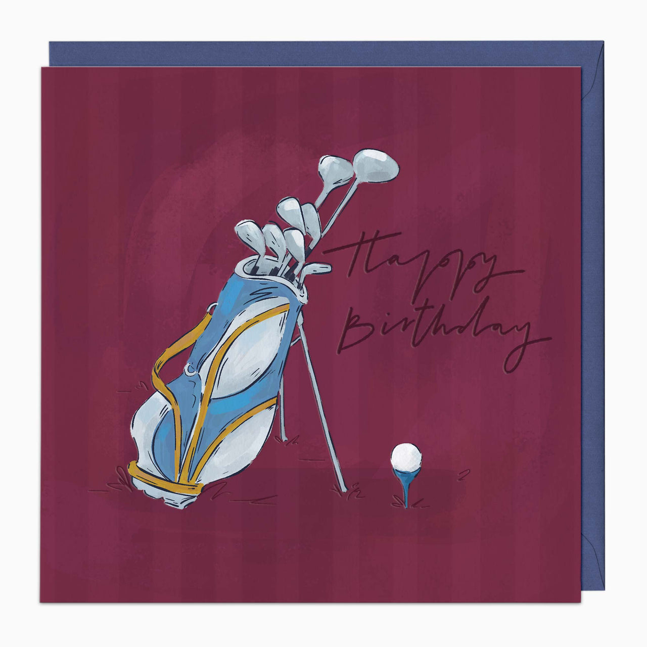 Greeting Card-H388 - Golf Birthday Card-Whistlefish