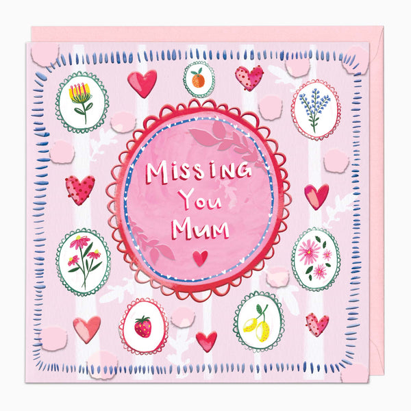 H393 - Missing You Mum Card