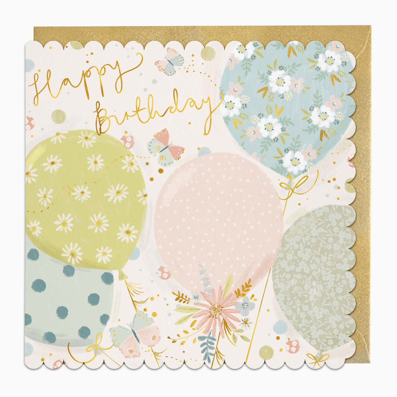 H404 - Soft Balloons Birthday Card