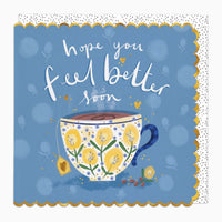 Greeting Card-H409 - Cup Of Tea Feel Better Card-Whistlefish