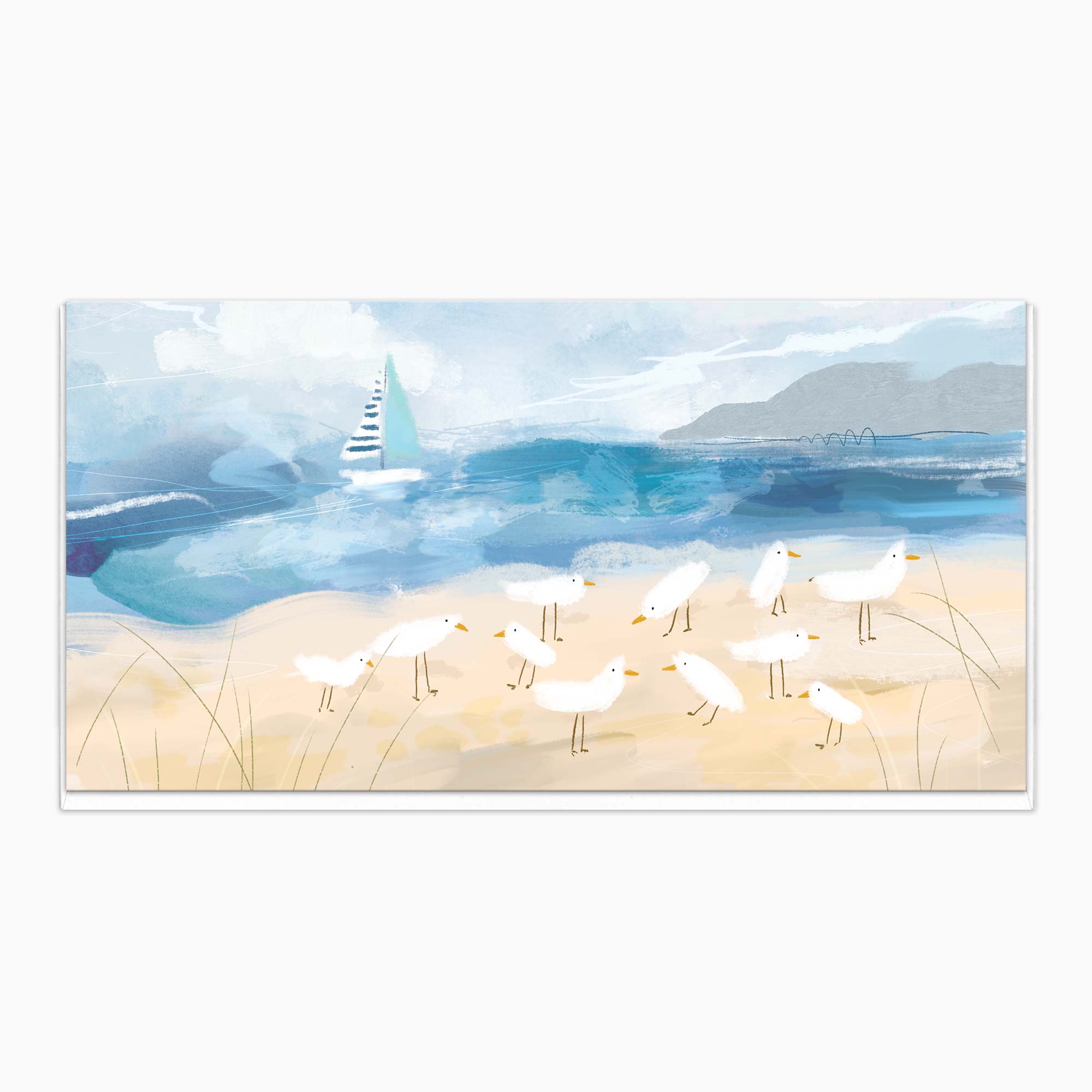 H422 - Seagulls on the Shore Art Card