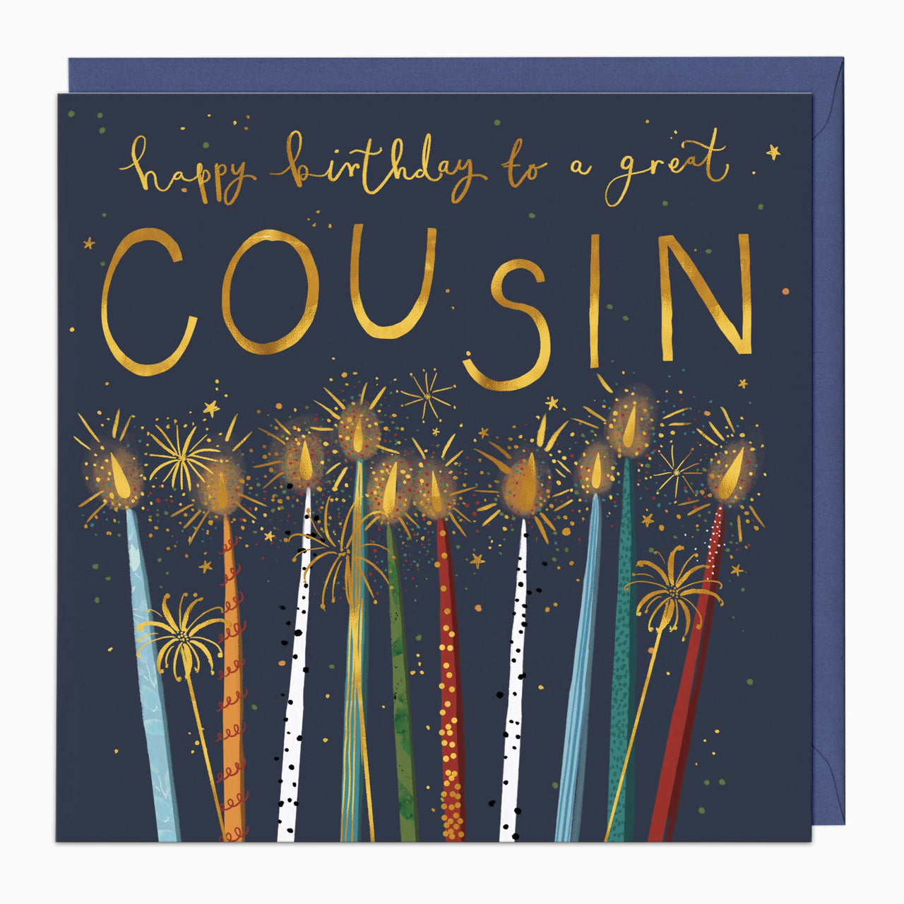 H426 - Navy Candles Cousin Birthday Card