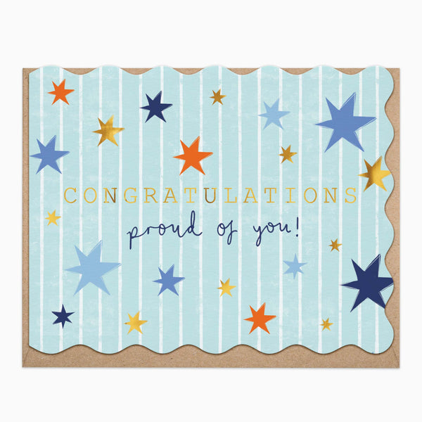H436 - Stars & Stripes Congratulations Card