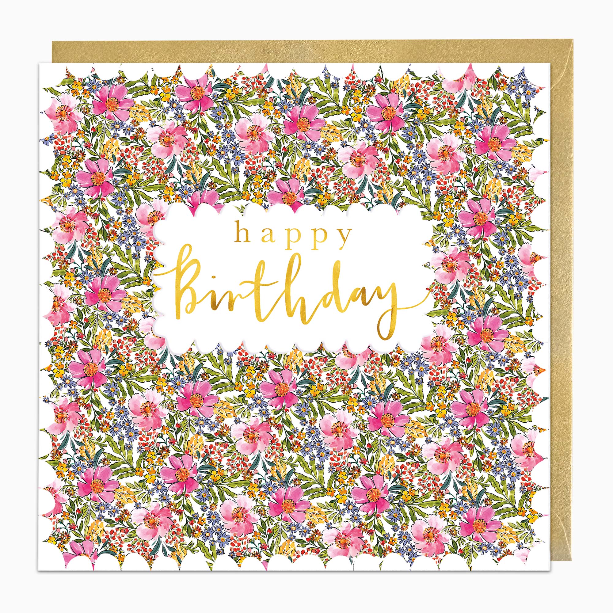H442 - Summer Posy Birthday Card
