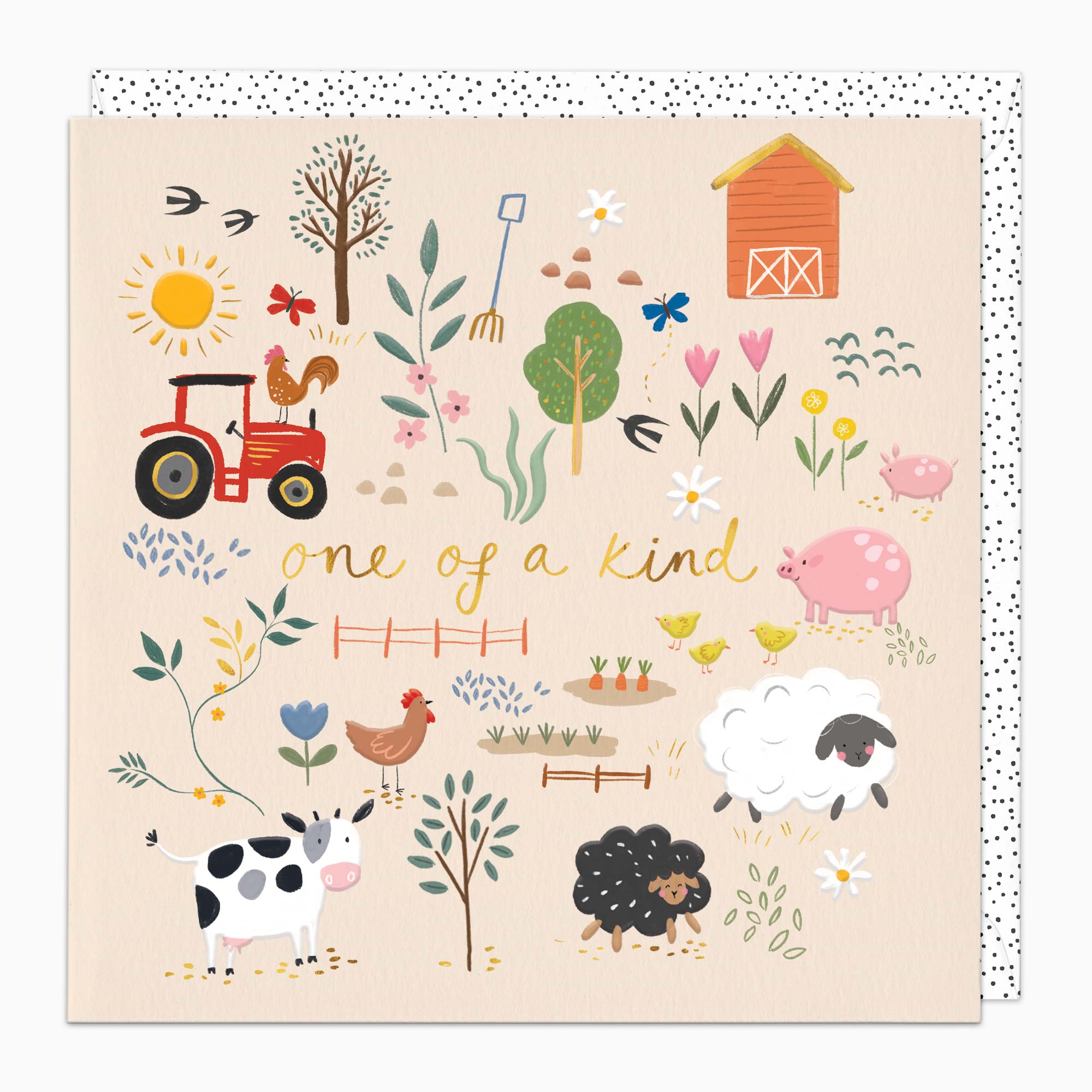 H476 - Farmyard Fun One Of A Kind Card