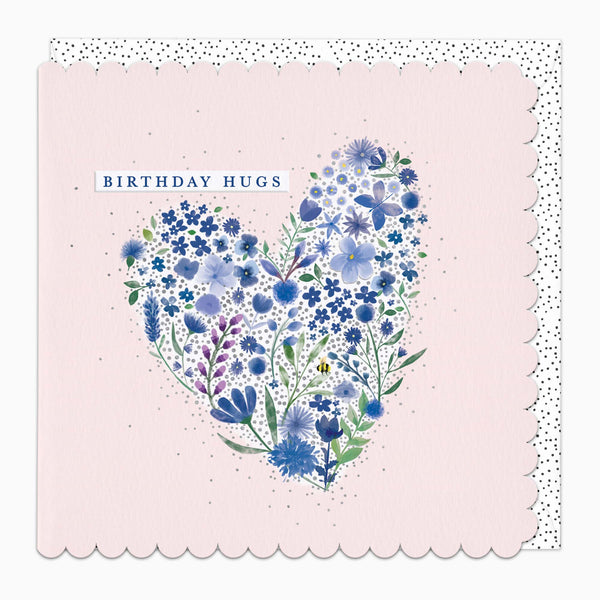 H479 - Blue Blossom Birthday Card