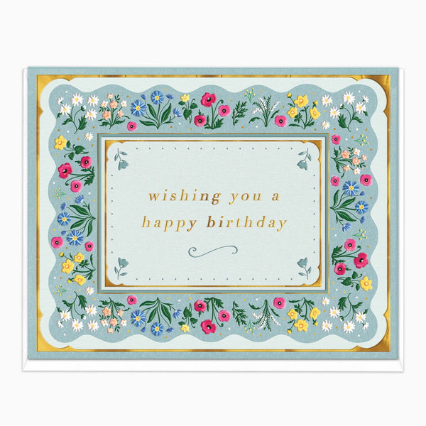 H546 - Meadow Garland Birthday Card