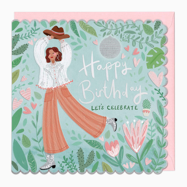 H576 - Silver Celebrate Birthday Card
