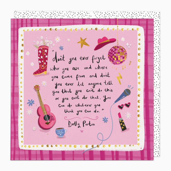H621 - Dolly's Words of Wisdom Card
