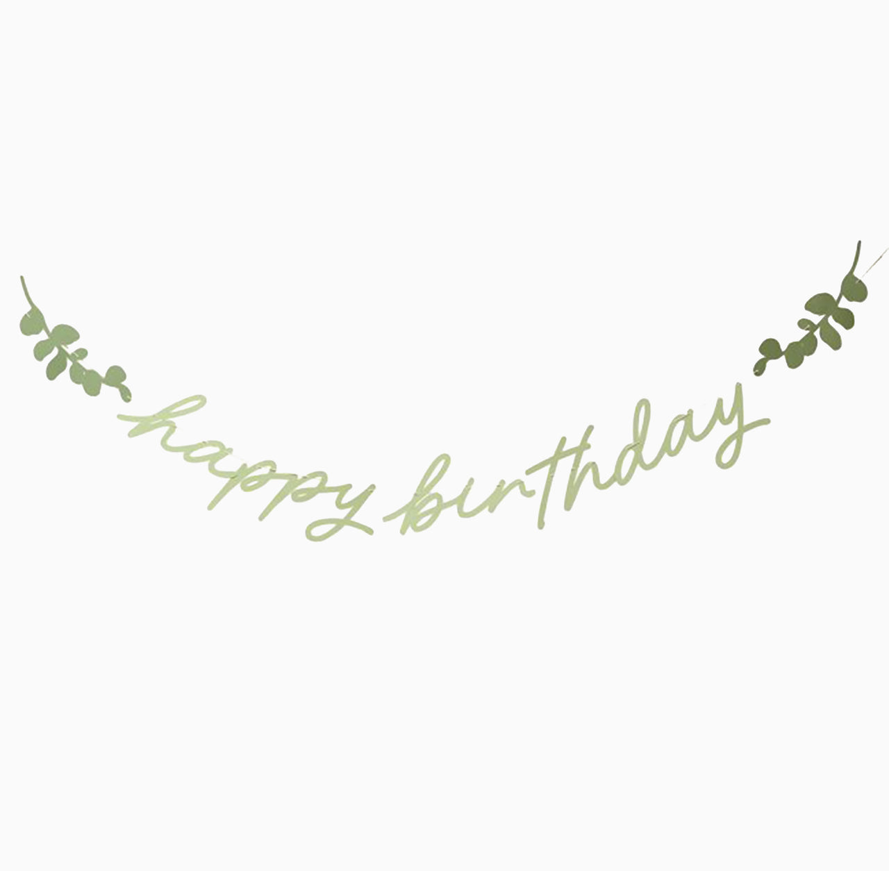 Banner-HBBP100 - Botanical Happy Birthday 2m Card Banner-Hootyballoo
