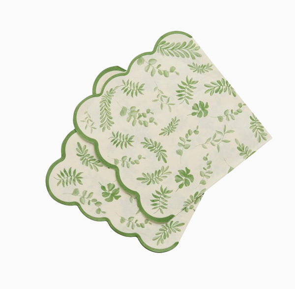 Paper Napkins-HBBP104 - Botanical Paper Napkins Pack of 16-Hootyballoo