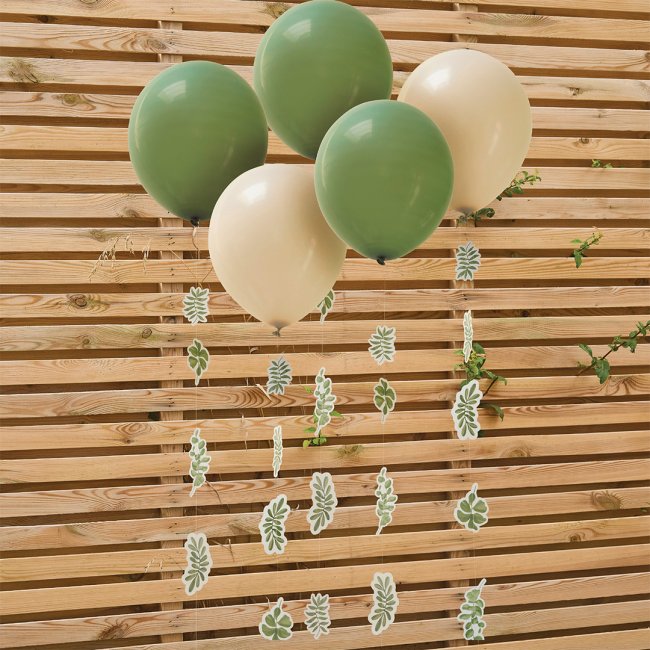 Balloons-HBBP109 - Botanical Pack of 5 12" Balloons-Hootyballoo
