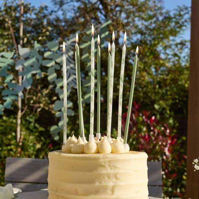 Party Candle-HBBP110 - Botanical Tall Skinny Candles-Hootyballoo
