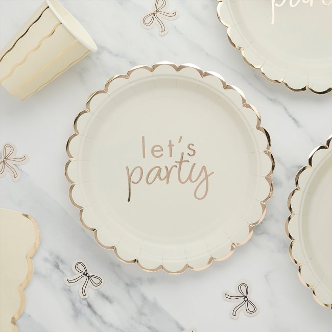 HBBW102 - Let's Party Paper Plates 8 Pack