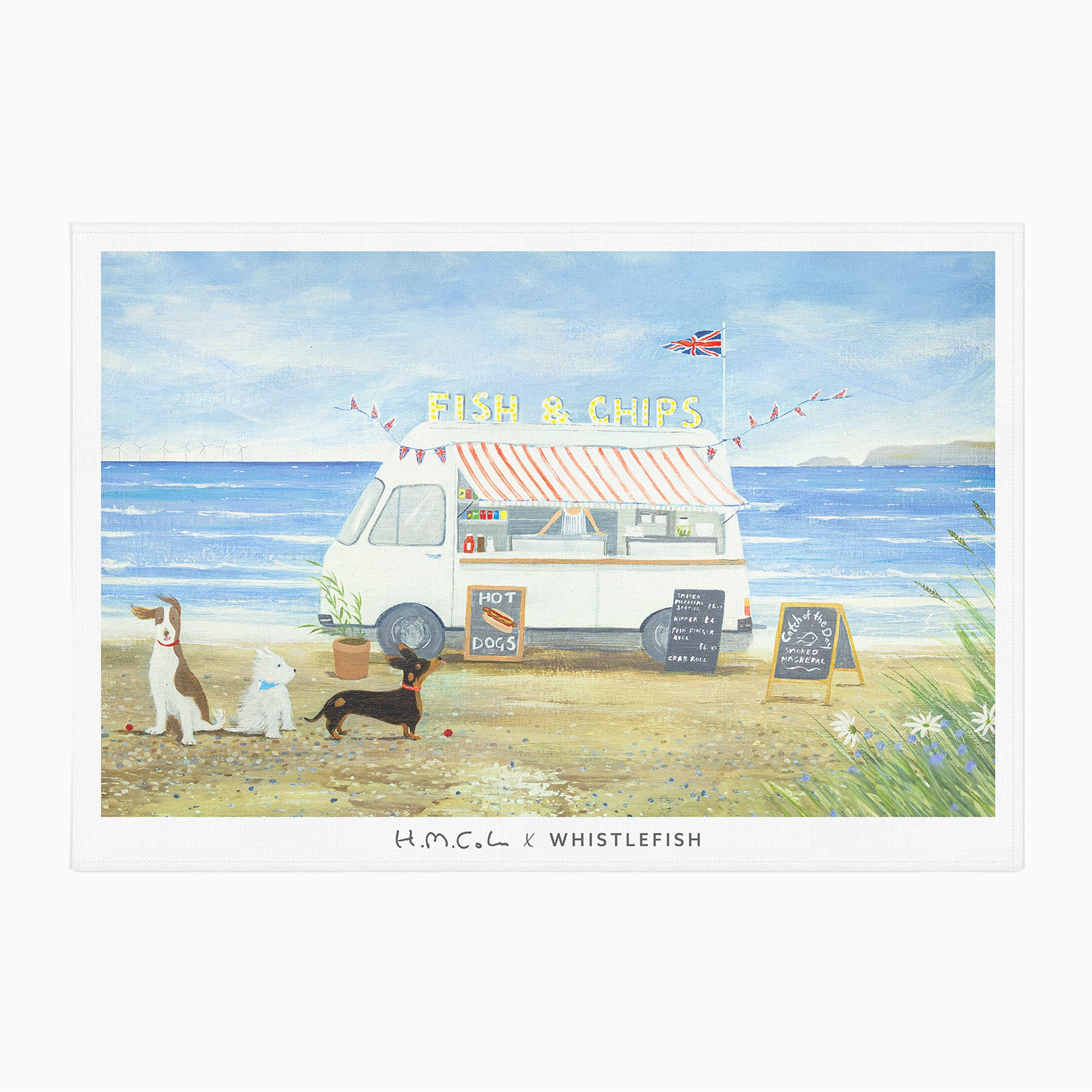 Tea Towel-HC17TT - First In Line Tea Towel-Hannah Cole