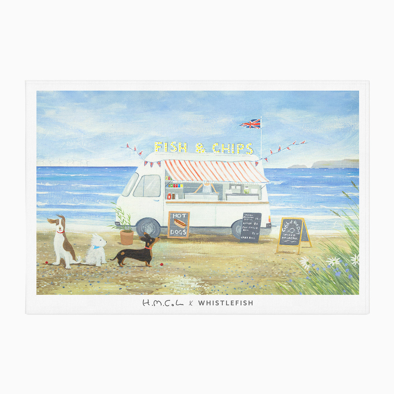 Tea Towel-HC17TT - First In Line Tea Towel-Hannah Cole