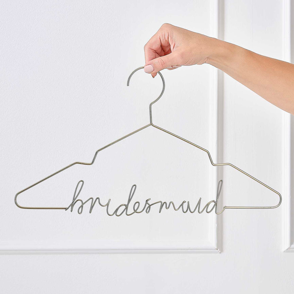 Hanger - ML-136 - Gold Metal Bridesmaid Hanger - Gold Metal Bridesmaid Hanger - Whistlefish