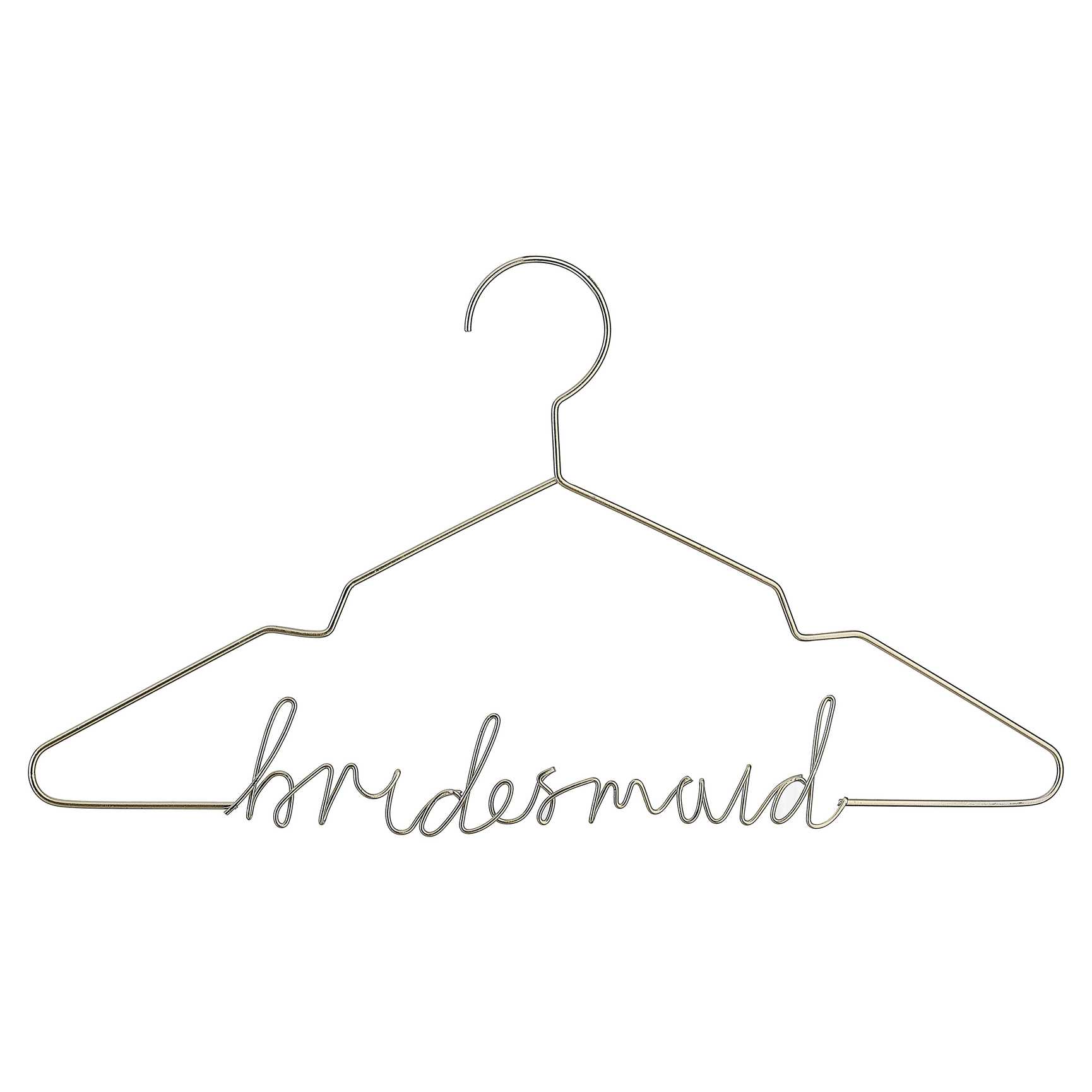 Hanger - ML-136 - Gold Metal Bridesmaid Hanger - Gold Metal Bridesmaid Hanger - Whistlefish