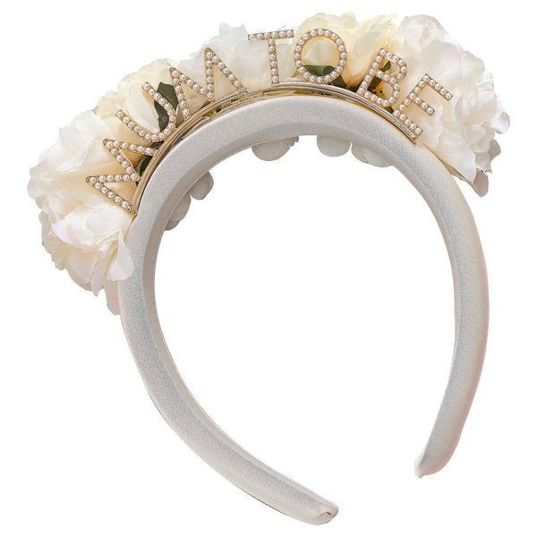 Headband - FLB-108-Floral Mum To Be Baby Shower Headband - Floral Mum To Be Baby Shower Headband - Whistlefish