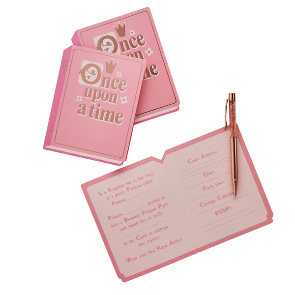 Decorations - HBLP112 - Fairytale Book Paper Invitations 10pcs - Fairytale Book Shaped Paper Invitations 10pcs - Whistlefish