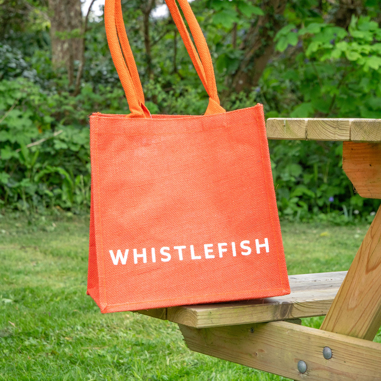 Small Jute Bag-JB215 - Tangerine Small Jute Bag-Whistlefish