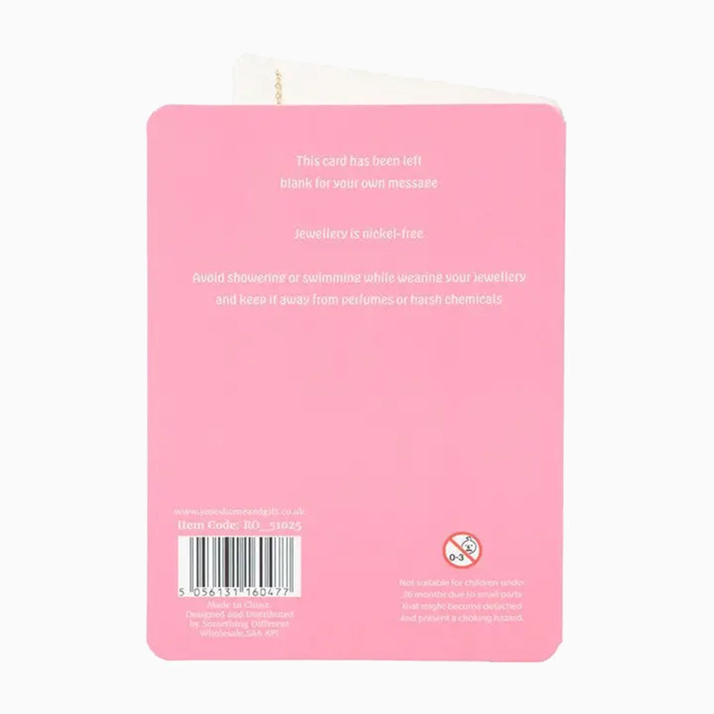 Jewellery Card-RO_51025 - Cowboy Boot Necklace on Greeting Card-Something Different Wholesale