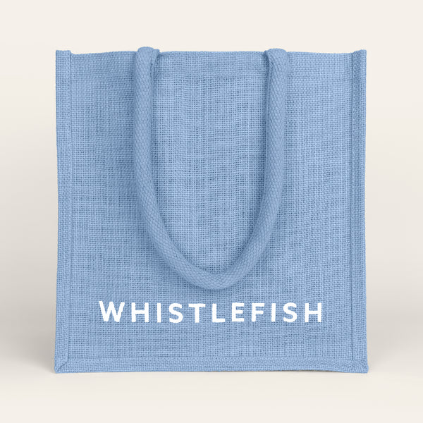 Jute Bag-JB196 - Cornflower Small Jute Bag-Whistlefish