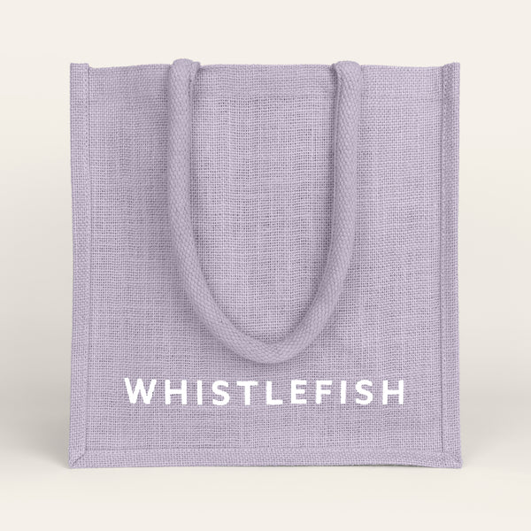 Jute Bag-JB198 - Lilac Small Jute Bag-Whistlefish