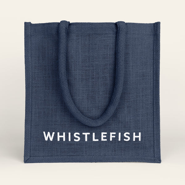Jute Bag - JB2DB - Whistlefish Jute Bag Dark Navy - Whistlefish Jute Bag Dark Navy - Whistlefish