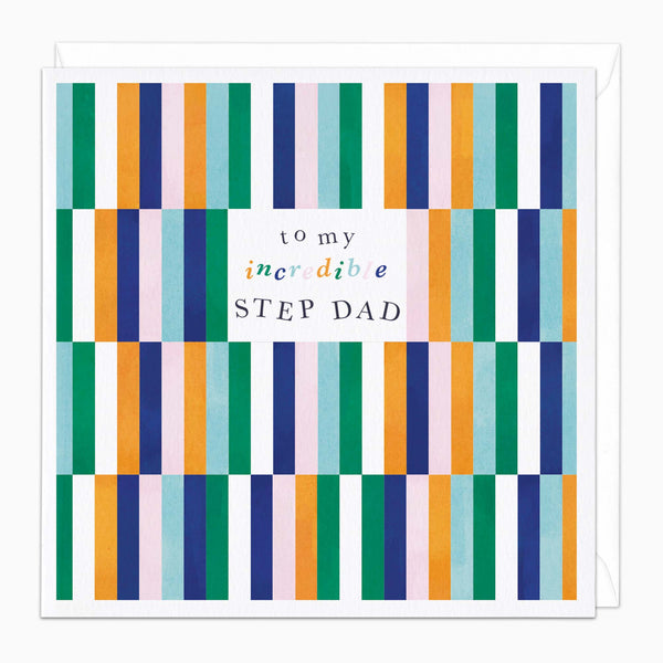 Greeting Card-K011 - Incredible Step Dad Card-Whistlefish