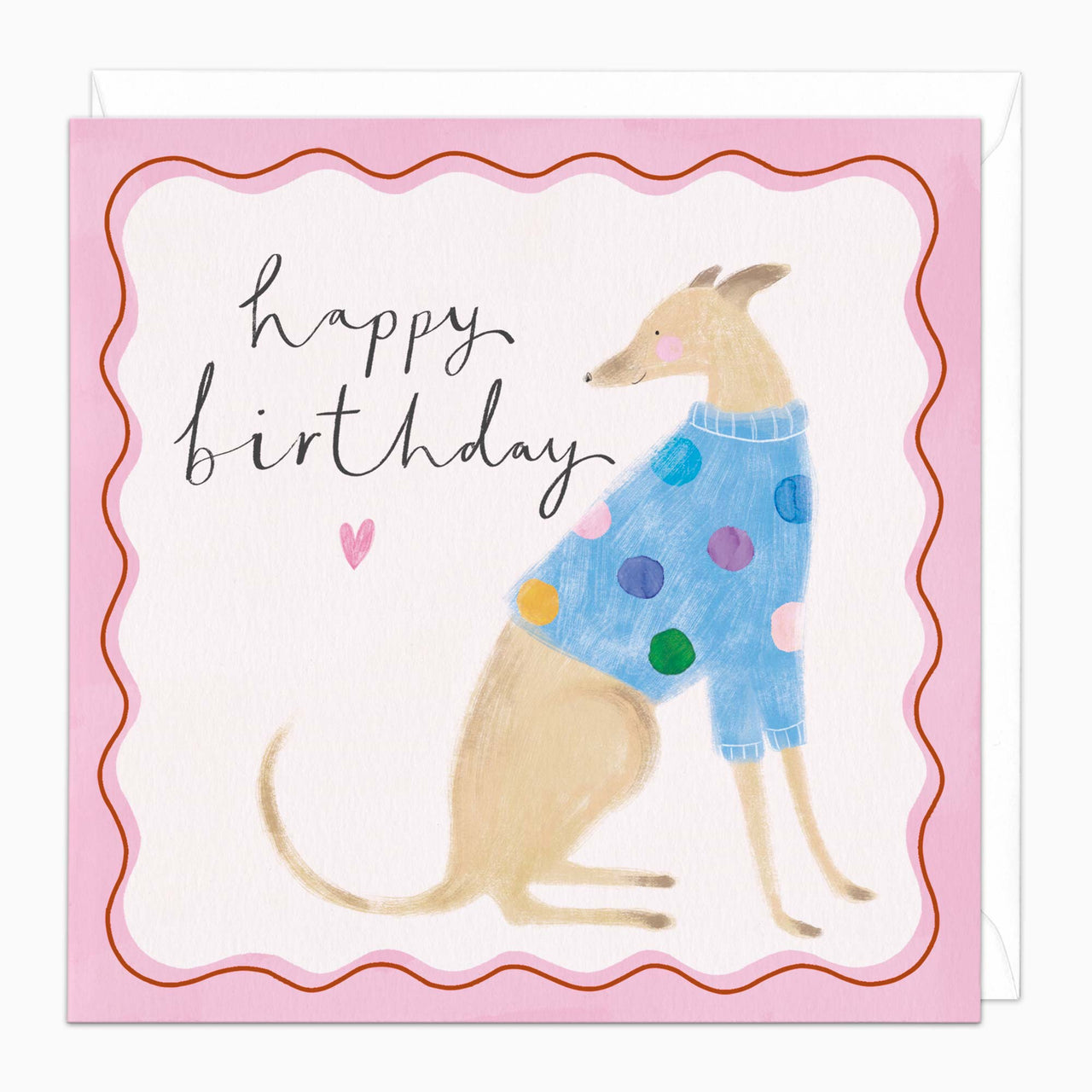 K014 - Whippet Birthday Card